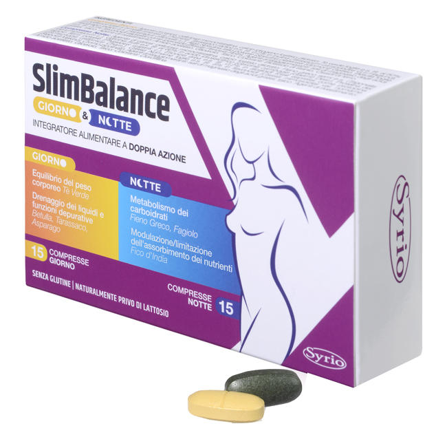 SLIM BALANCE GIORNO E NOTTE 15 COMPRESSE GIORNO 15 COMPRESSE NOTTE - Farmastop