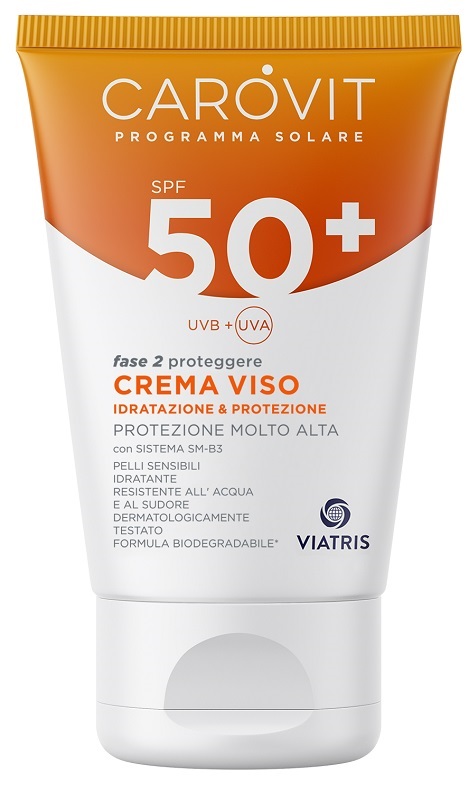 CAROVIT PROGRAMMA SOLARE CREMA VISO SPF50+ 50 ML - Farmastop