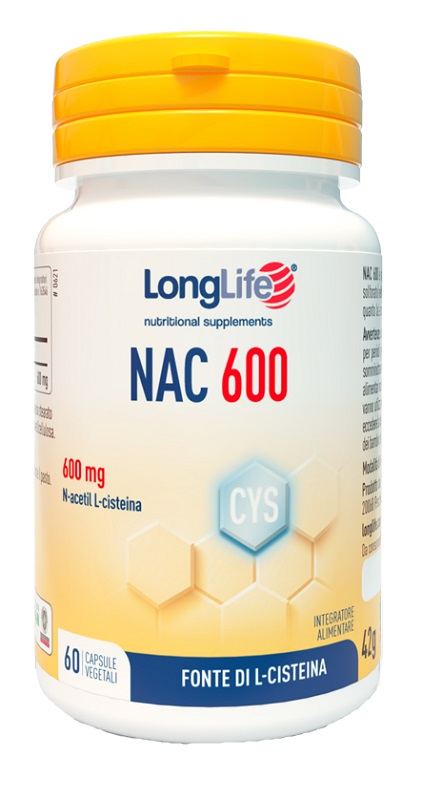 LONGLIFE NAC 600MG 60 CAPSULE - Farmastop