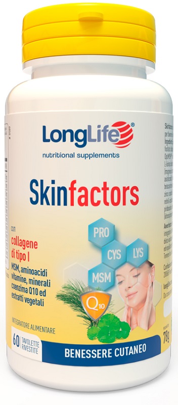 LONGLIFE SKIN FACTORS 60 TAVOLETTE RIVESTITE - Farmastop