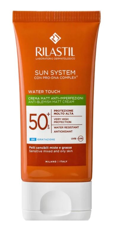 RILASTIL SUN SYSTEM WATER TOUCH MAT CREMA SPF50+ 50 ML - Farmastop