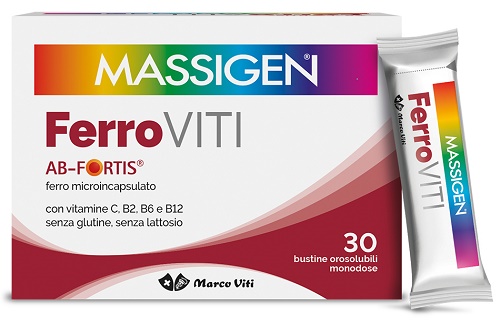 MASSIGEN FERROVITI 30 BUSTINE OROSOLUBILI - Farmastop