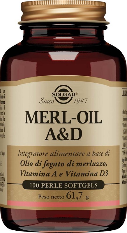 MERL OIL A&D 100 PERLE SOFTGEL - Farmastop