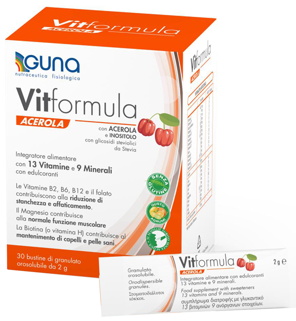 VITFORMULA ACEROLA 30 STICK 2 G - Farmastop