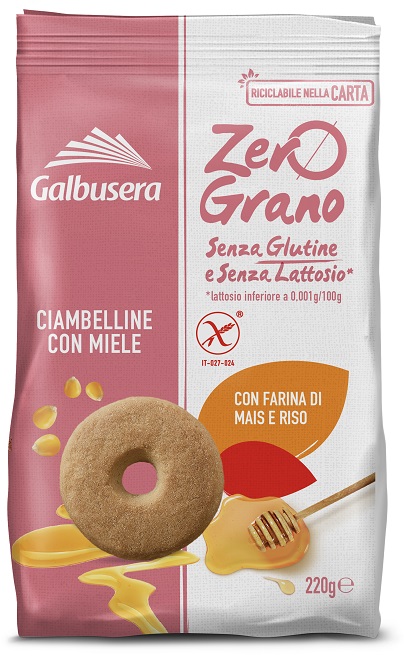 ZEROGRANO FROLLINI CIAMBELLINE MIELE 220 G - Farmastop