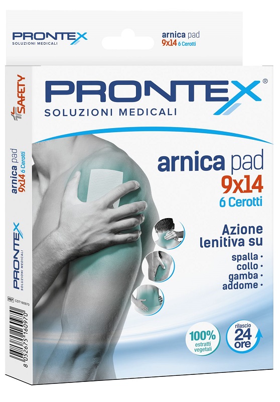 CEROTTO PRONTEX ARNICA PAD 9 X 14 6 PEZZI - Farmastop