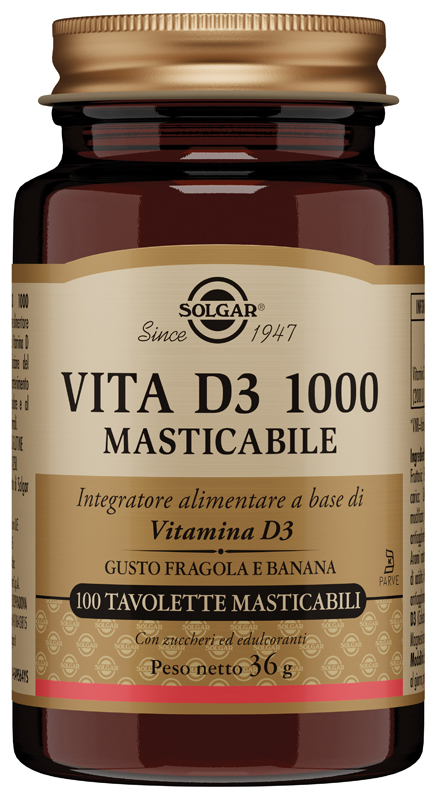 VITA D3 1000 100 TAVOLETTE MASTICABILI - Farmastop