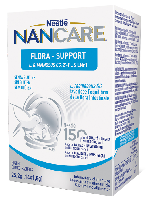 NESTLE' NANCARE FLORA SUPPORT 14 BUSTINE - Farmastop