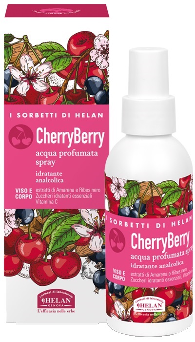 I SORBETTI DI HELAN CHERRYBERRY ACQUA PROFUMATA SPRAY IDRATANTE 100 ML - Farmastop
