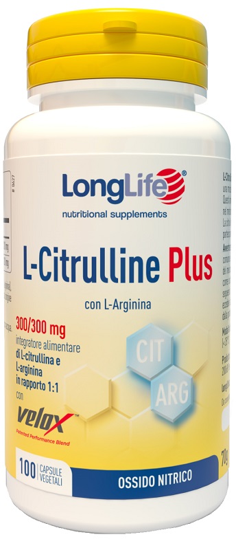 LONGLIFE L-CITRULLINE PLUS 100 CAPSULE VEGETALI - Farmastop