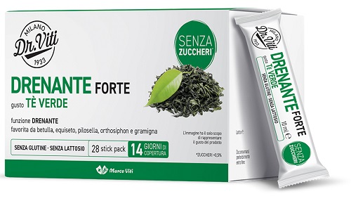 DR VITI DRENANTE FORTE TE VERDE 28 STICK PACK SENZA ZUCCHERI - Farmastop