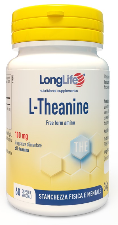 LONGLIFE L-THEANINE 60 CAPSULE VEGETALI DA 600 MG - Farmastop
