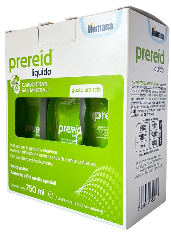 PREREID LIQUIDO 3 PEZZI DA 250 ML HUMANA - Farmastop