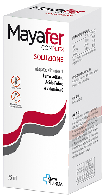 MAYAFER COMPLEX SOLUZIONE 75 ML SENZA GLUTINE NATURALMENTE PRIVO DI LATTOSIO - Farmastop
