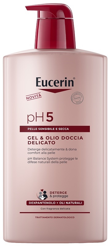 EUCERIN GEL & OLIO DOCCIA DELICATO 1 LITRO - Farmastop