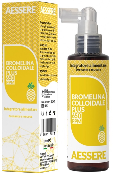 BROMELINA COLLOIDALE PLUS SPRAY 650 PPM 100 ML - Farmastop
