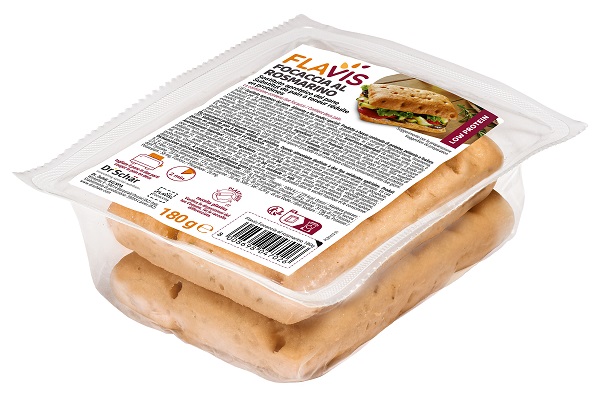 FLAVIS FOCACCIA ROSMARINO 2 PEZZI DA 90 G - Farmastop
