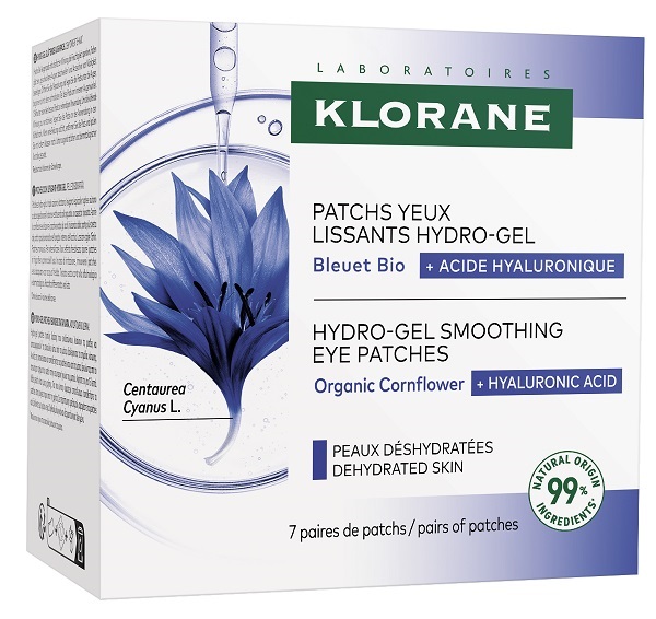 KLORANE BLEUET PATCH OCCHI LEV HYDRO-GEL 7 PEZZI DA 2 PATCH - Farmastop