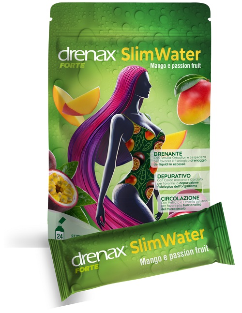 DRENAX FORTE SLIM WATER MANGO E PASSION FRUIT 24 BUSTINE GRANULATI EFFERVESCENTI - Farmastop
