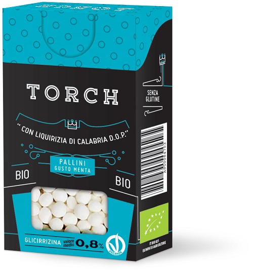 TORCH LIQUIRIZIA PALLINI MENTA BIO 20 G - Farmastop