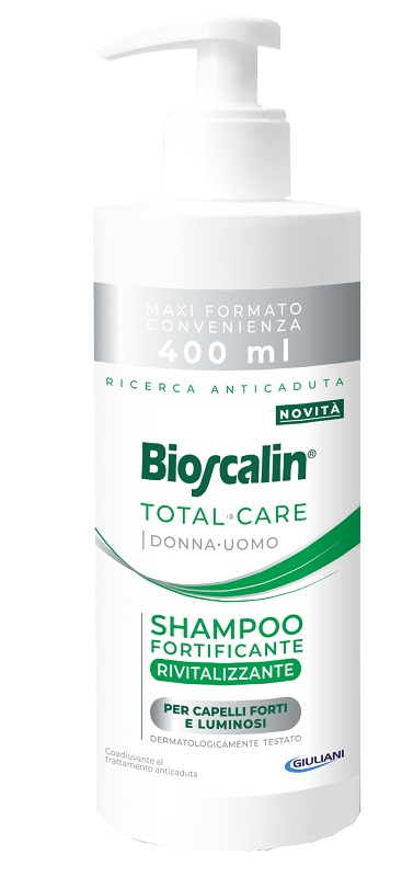 BIOSCALIN TOTAL CARE SHAMPOO FORTIFICANTE RIVITALIZZANTE 400 ML - Farmastop
