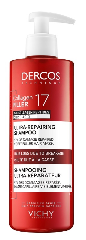 DERCOS COLLAGEN 17 FILLER SHAMPOO 400 ML - Farmastop