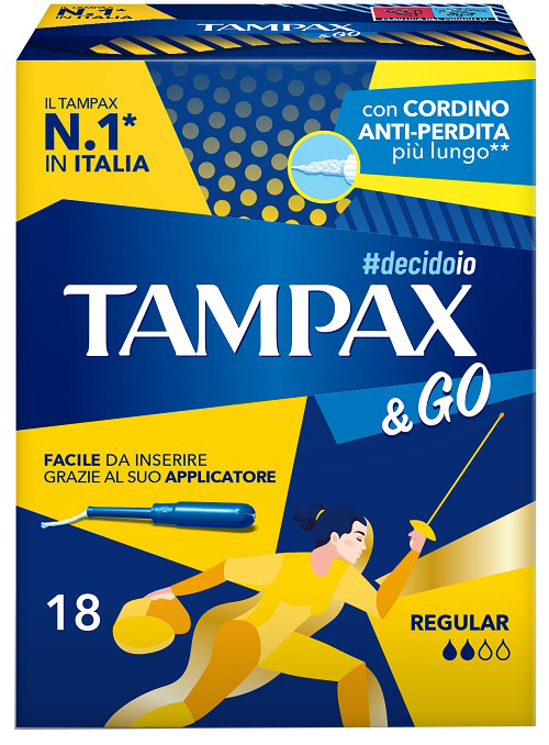 TAMPAX &GO REGULAR 18 PEZZI - Farmastop