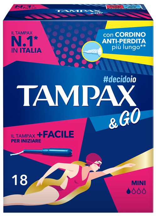 TAMPAX &GO MINI 18 PEZZI - Farmastop