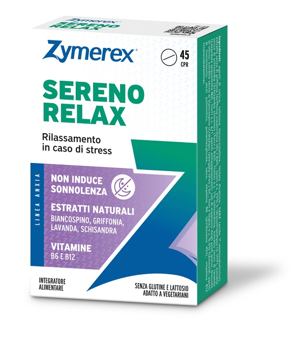 ZYMEREX SERENO RELAX 45 COMPRESSE SENZA GLUTINE SENZA LATTOSIO - Farmastop