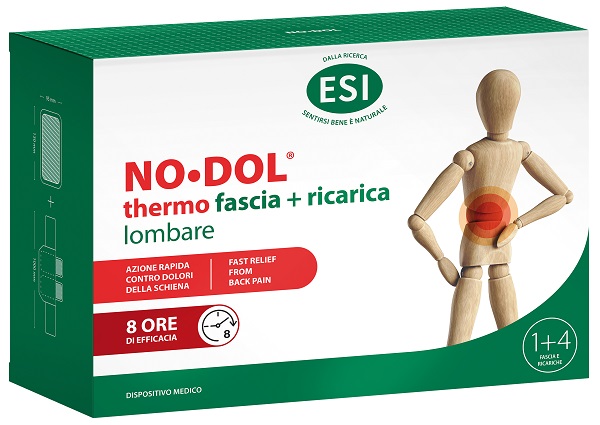 ESI NO DOL THERMO FASCIA LOMBARE 1 PEZZO + RICARICA 4 PEZZI - Farmastop