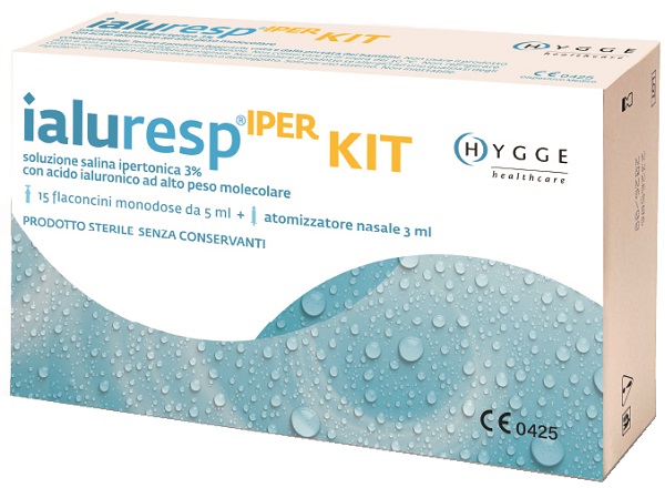 KIT IALURESP IPER 15 FLACONCINI MONODOSE DA 5 ML + ATOMIZZATORE NASALE 3 ML - Farmastop