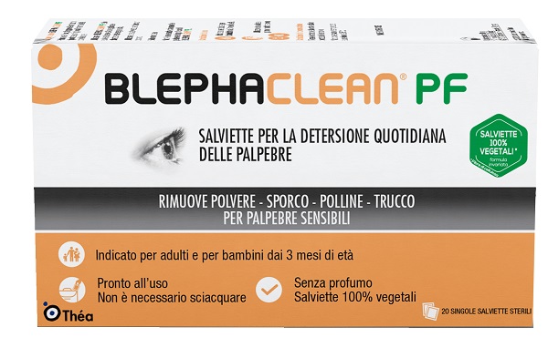 BLEPHACLEAN PF SALVIETTE DETERSIONE QUOTIDIANA PALPEBRE 20 PEZZI SENZA PROFUMO - Farmastop
