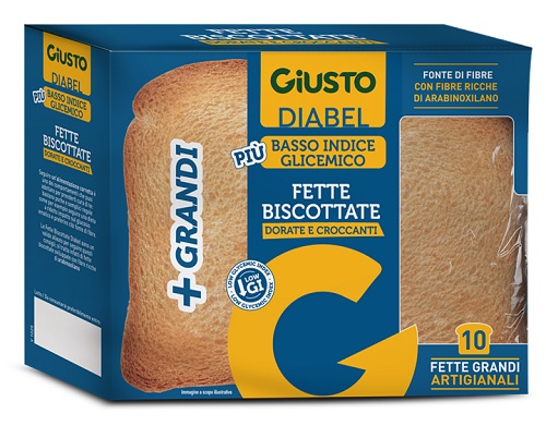 GIUSTO DIABEL FETTE BISCOTTATE 150 G NUOVA RICETTA - Farmastop