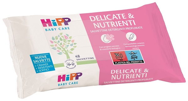 HIPP SALVIETTINE DELICATE & NUTRIENTI 48 PEZZI - Farmastop