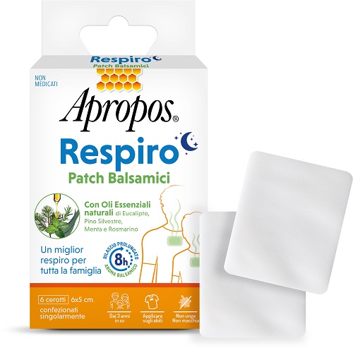 APROPOS RESPIRO PATCH BALSAMICI 6 PEZZI - Farmastop