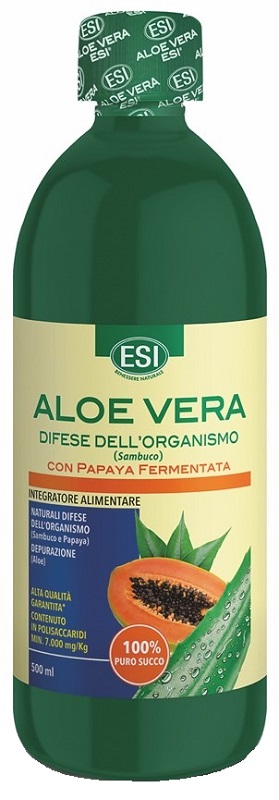 ESI ALOE VERA DIFESE DELL'ORGANISMO SAMBUCO CON PAPAYA FERMENTATA SUCCO 500 ML - Farmastop