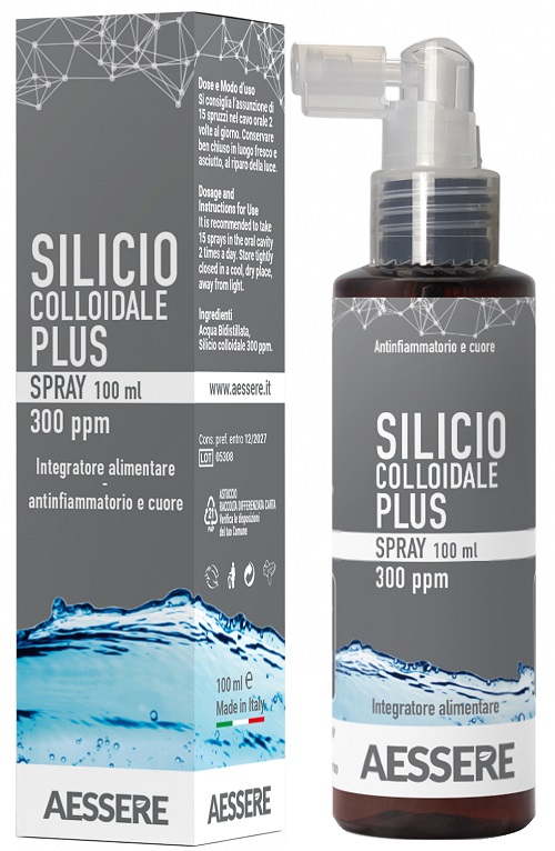 SILICIO COLLOIDALE PLUS SPRAY 300PPM 100 ML - Farmastop