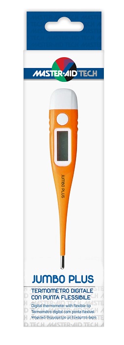 TERMOMETRO DIGITALE CON PUNTA FLESSIBILE MASTER-AID TECH JUMBO+ - Farmastop