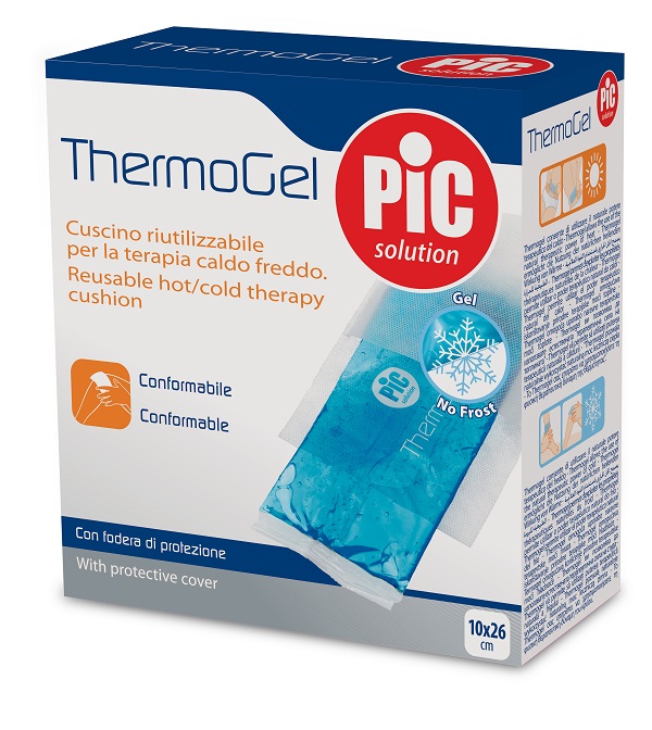 CUSCINO THERMOGEL 10X26 CM TERAPIA CALDO FREDDO CON FODERA ITC - Farmastop