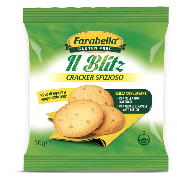 FARABELLA GLUTEN FREE IL BLITZ CRACKER SFIZIOSO SENZA LATTOSIO 30 G - Farmastop
