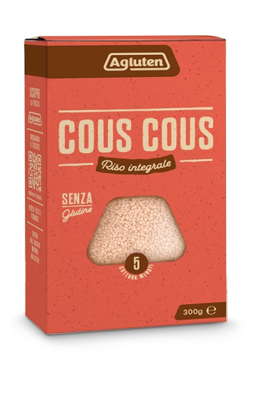 AGLUTEN COUS COUS RISO INTEGRALE 300 G - Farmastop
