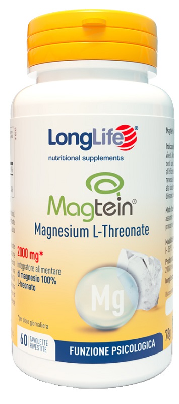 LONGLIFE MAGTEIN MAGNESIO L-THREONATO 60 TAVOLETTE RIVESTITE - Farmastop