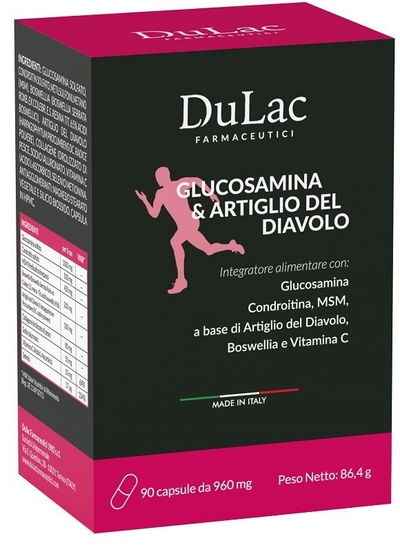 DULAC GLUCOSAMINA ARTIGLIO DEL DIAVOLO 90 CAPSULE - Farmastop