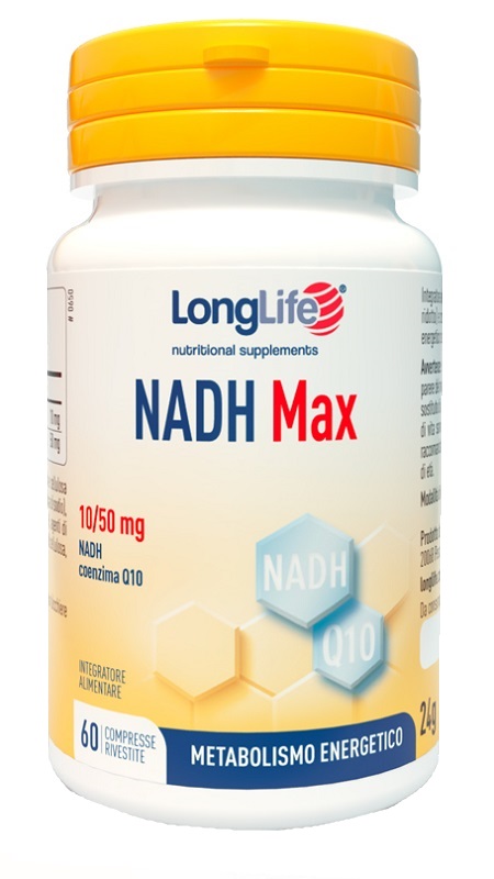 LONGLIFE NADH MAX 60 COMPRESSE RIVESTITE - Farmastop