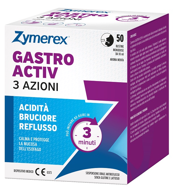 ZYMEREX GASTRO ACTIV 3 AZIONI 50 BUSTINE DA 10 ML - Farmastop