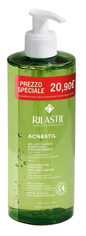 RILASTIL ACNESTIL GEL DETERGENTE 500 ML SPECIAL PRICE - Farmastop