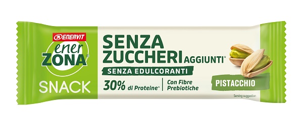 ENERZONA SNACK PISTACCHIO COPERTURA BIANCA AL LATTE SENZA ZUCCHERI AGGIUNTI 27 G - Farmastop