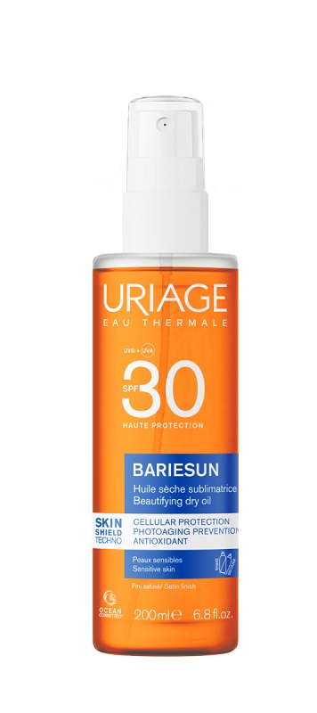 URIAGE EAU THERMALE BARIESUN SPF30 HUILE SECHE SUBLIMATRICE 200 ML - Farmastop
