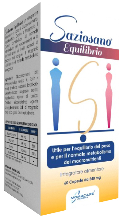SAZIOSANO EQUILIBRIO 60 CAPSULE DA 540 MG - Farmastop