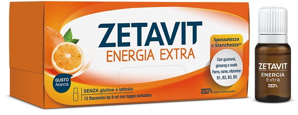 ZETAVIT ENERGIA EXTRA 12 FLACONCINI 8 ML - Farmastop